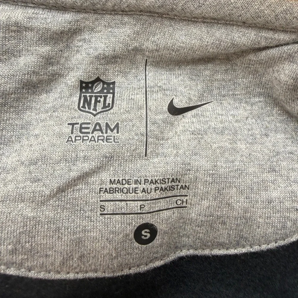 Pittsburgh Steelers Nike Full Zip Hoodie Slim Small Black Yellow Logo NFL Active